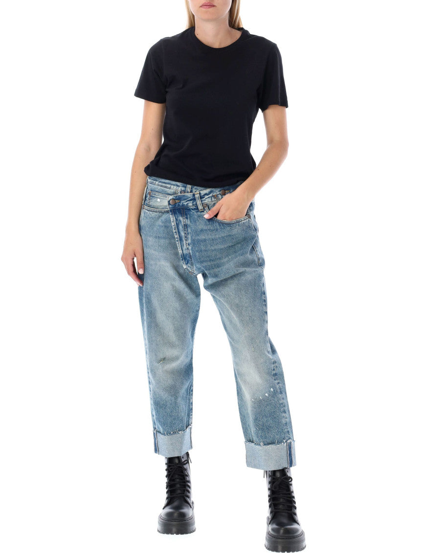 Blue crossover jeans 4