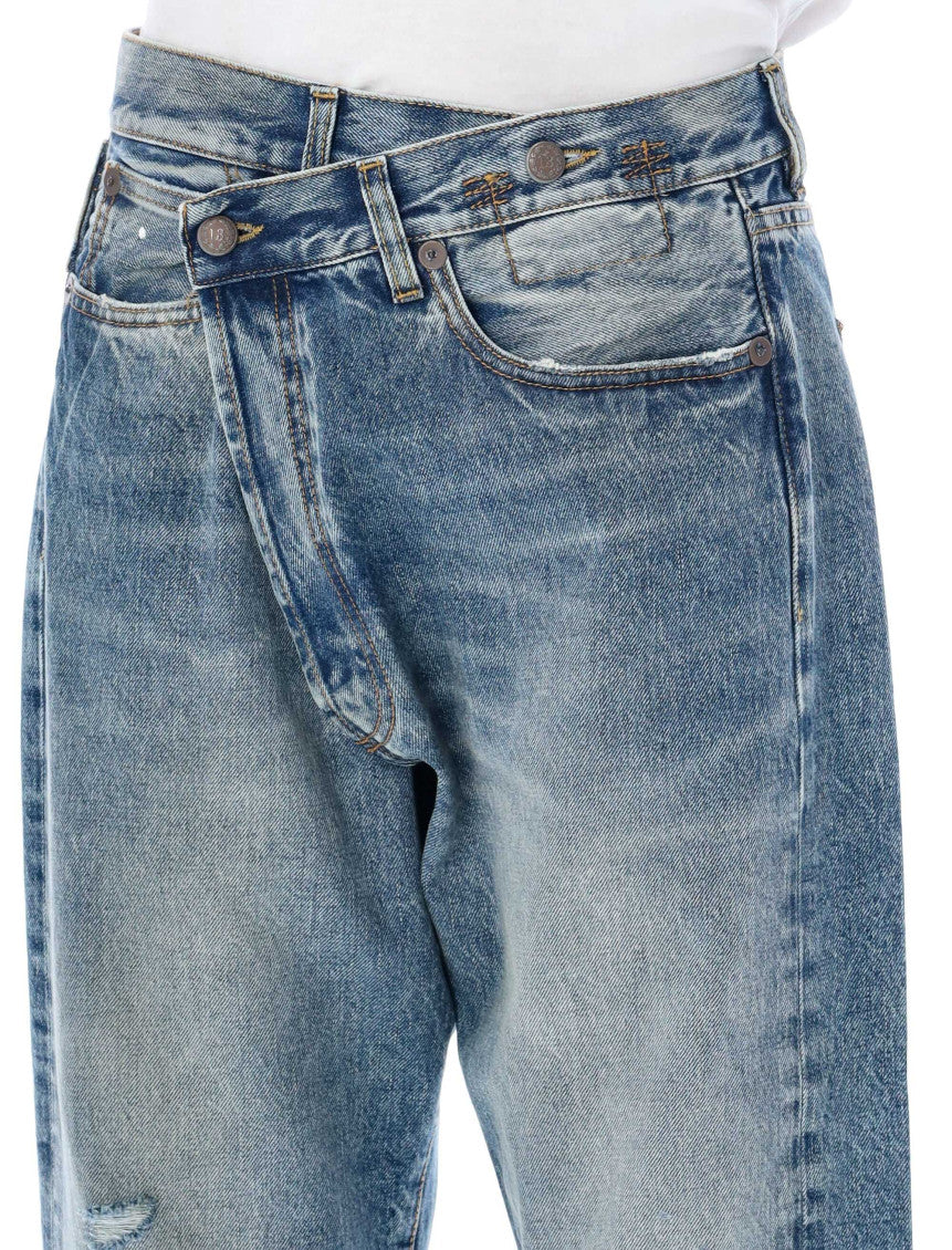 Blue crossover jeans 6