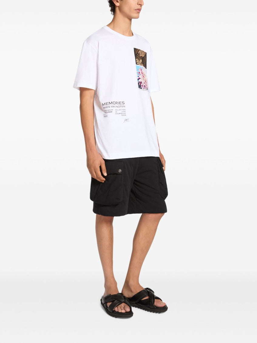 White Crew Neck T-Shirt 3
