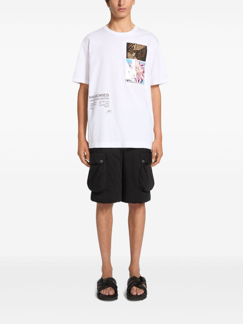 White Crew Neck T-Shirt 4