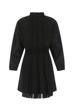 Black Re-Nylon and crepe jumpsuit 1