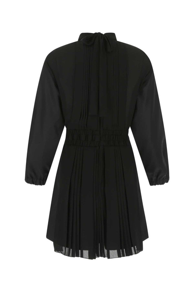 Black Re-Nylon and crepe jumpsuit 2