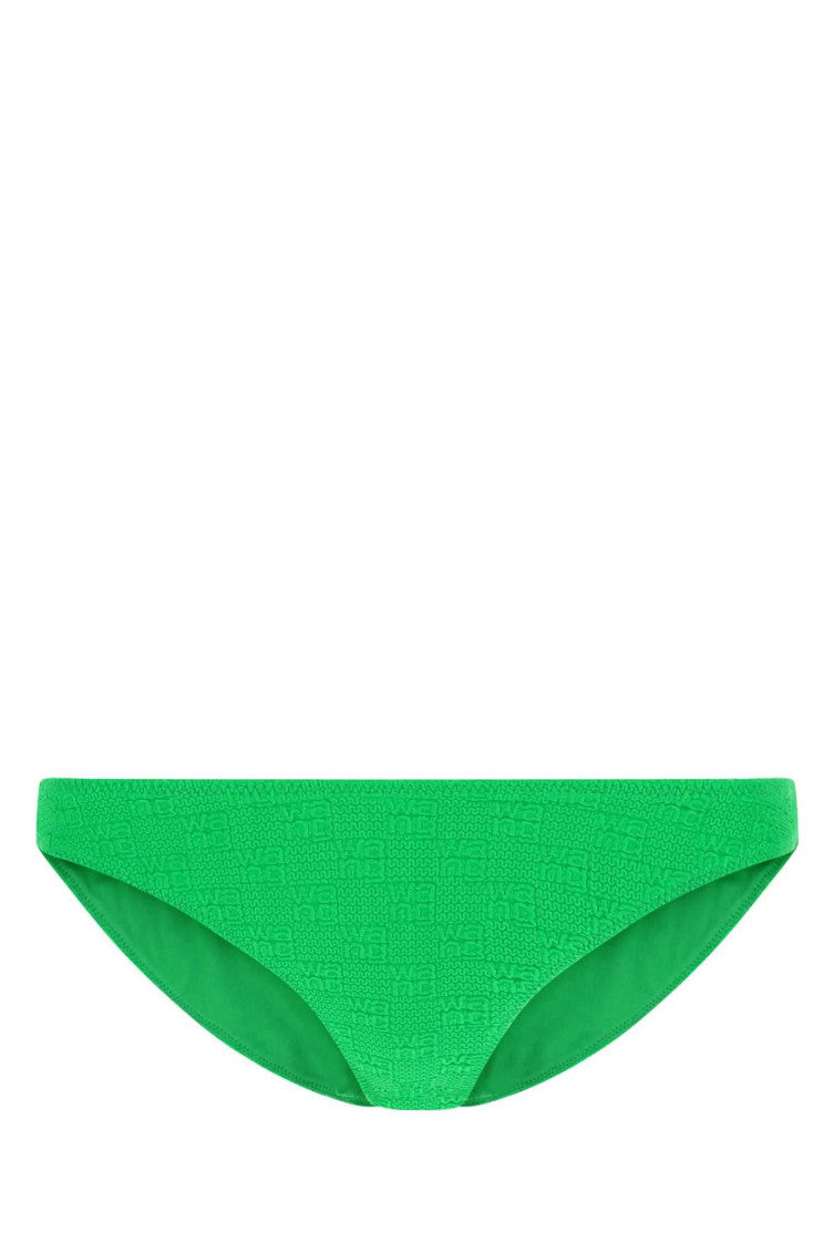 Green Knit Logo Bikini Bottoms 1