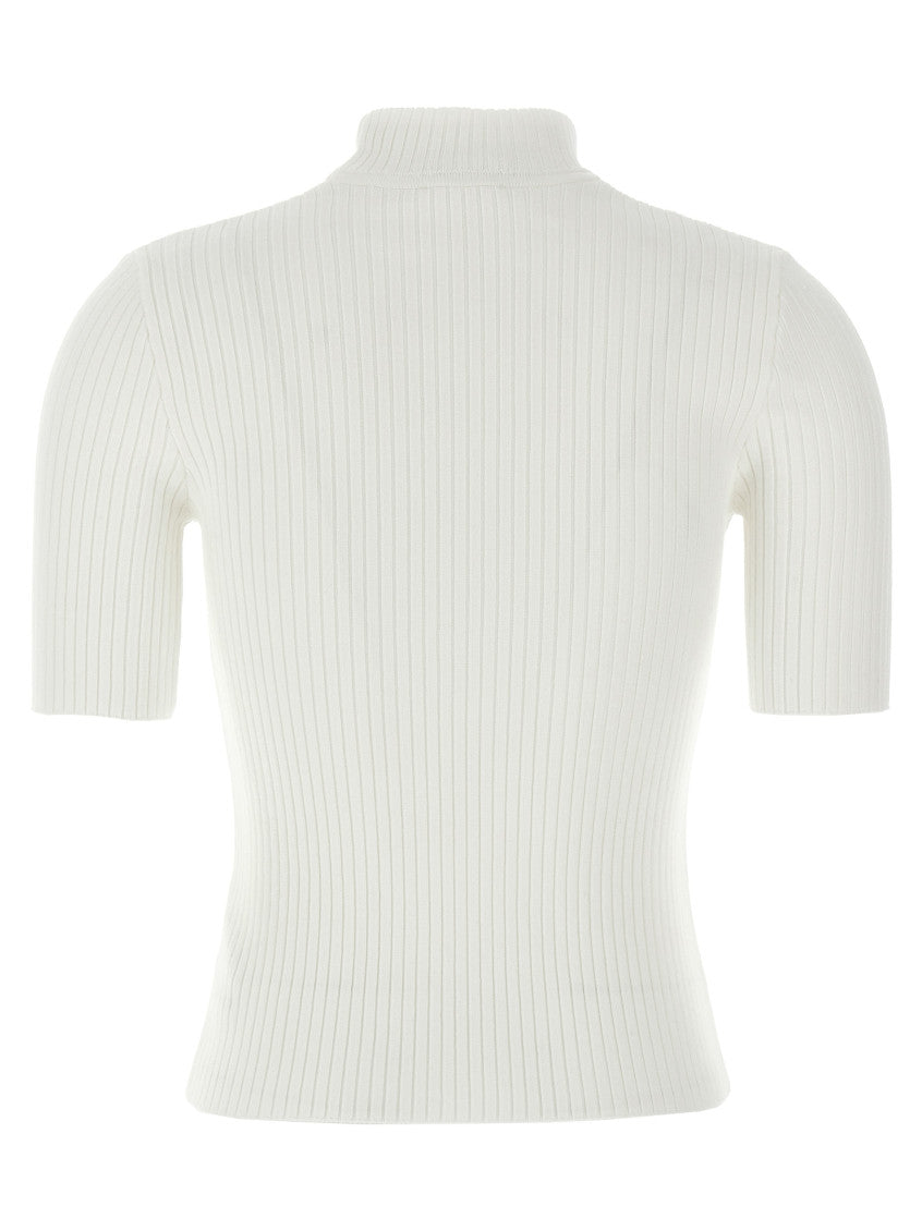 White Reedition Rib-knit Sweater 2