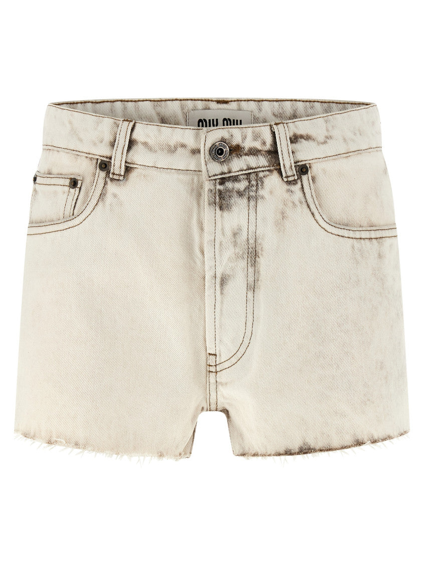 Grey Denim shorts 1