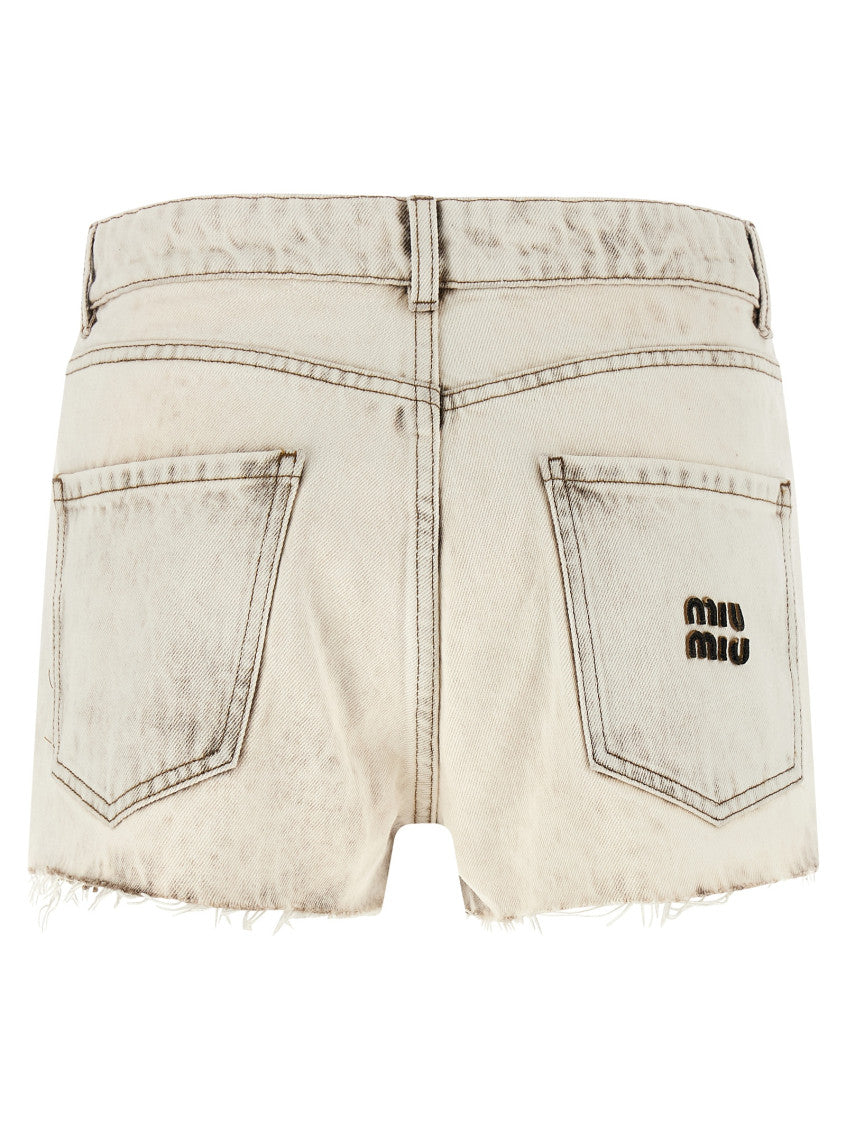 Grey Denim shorts 2