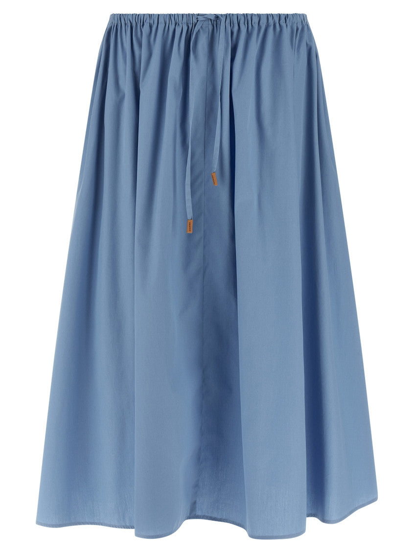 Light Blue Poplin skirt 1