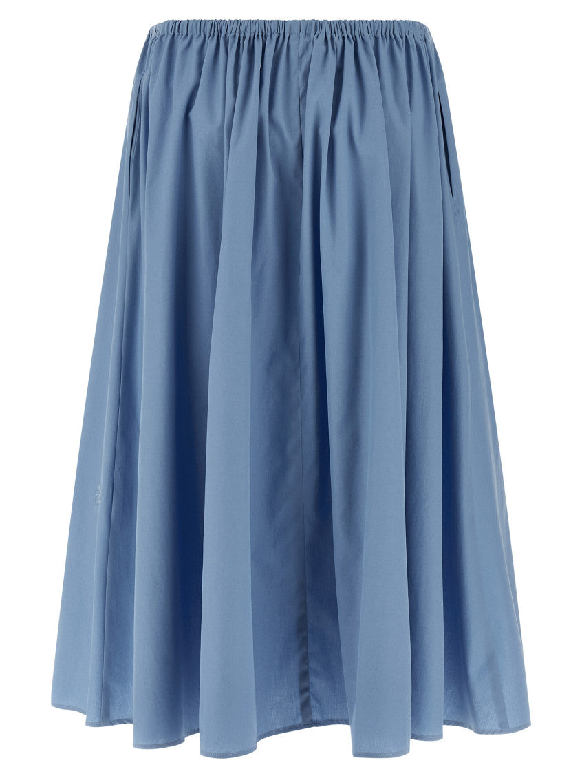 Light Blue Poplin skirt 2