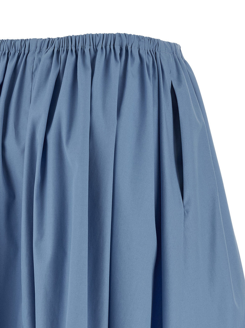 Light Blue Poplin skirt 4
