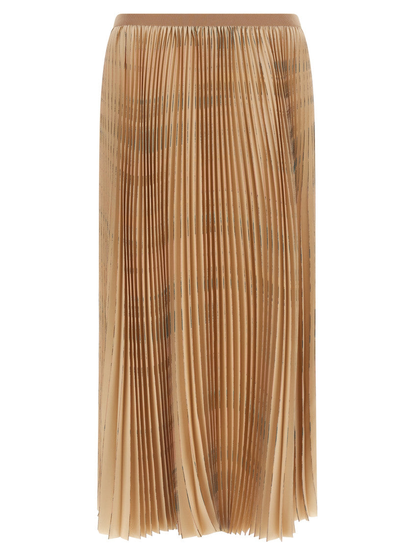 Beige Pleated skirt 1