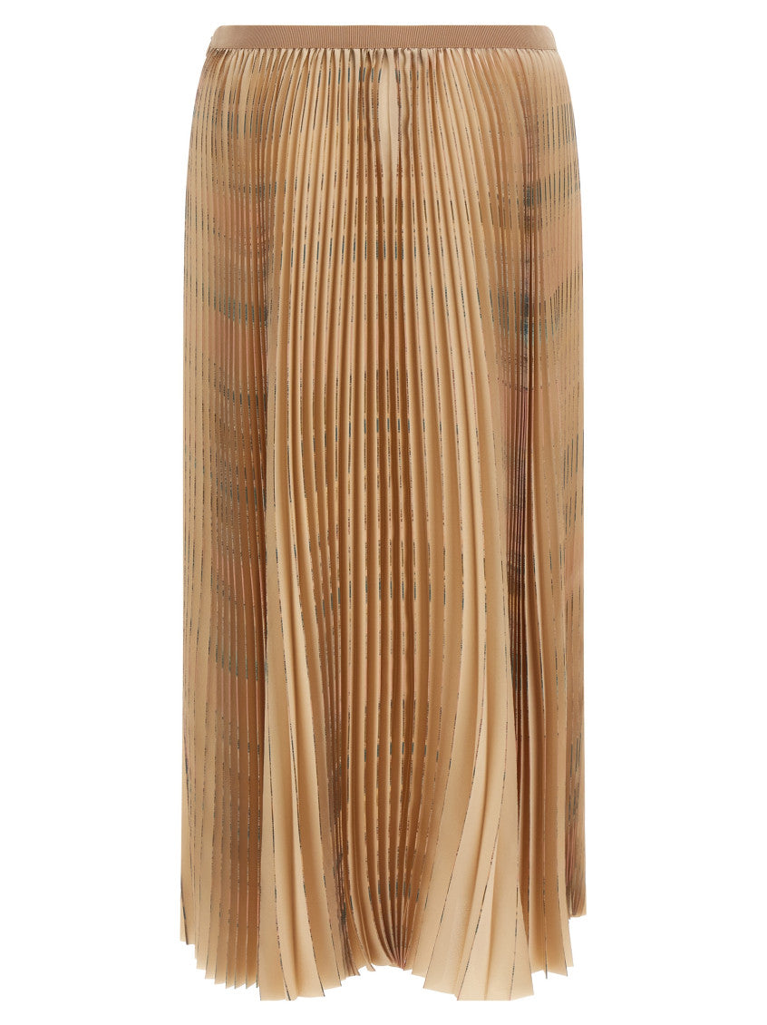 Beige Pleated skirt 2