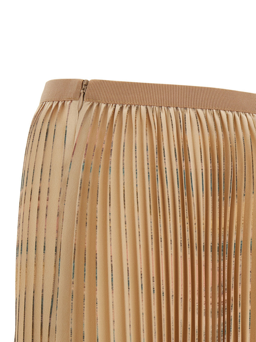 Beige Pleated skirt 4