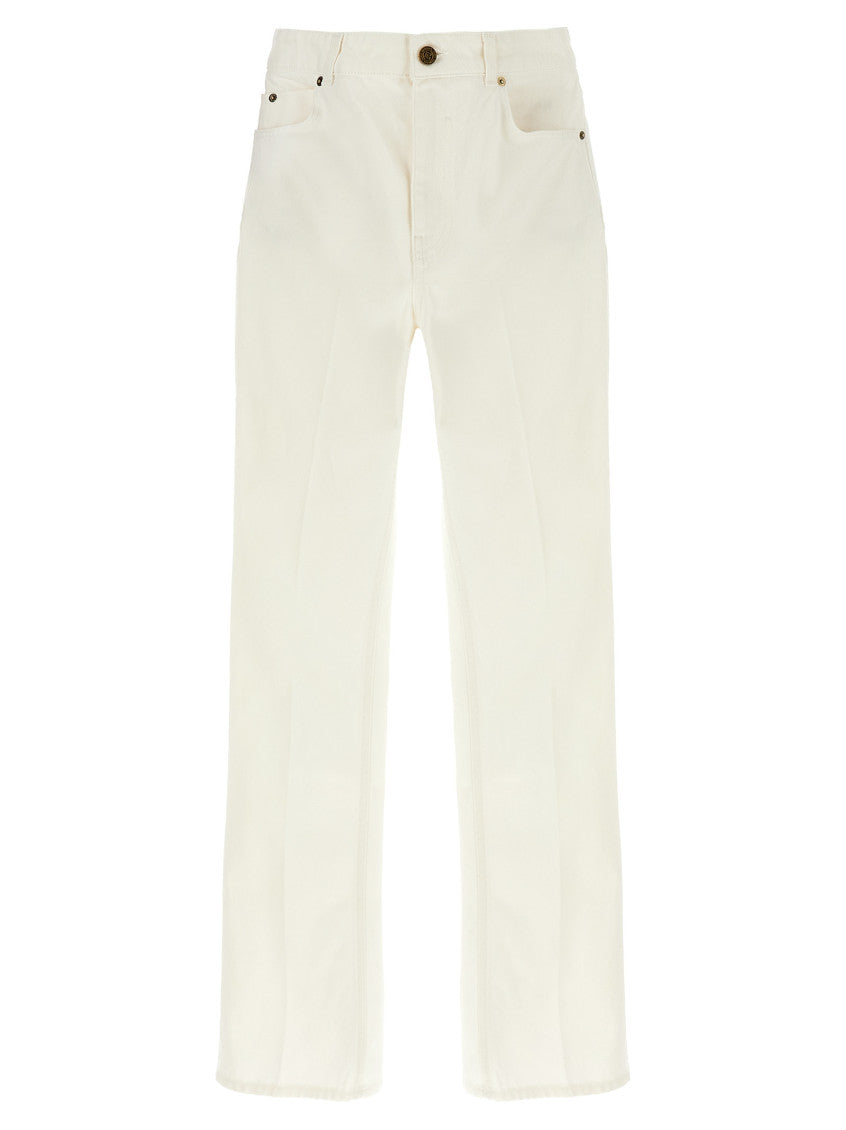 White Embroidery jeans 1