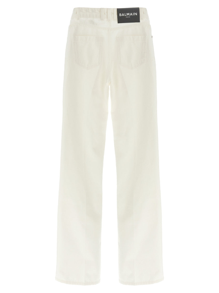 White Embroidery jeans 2