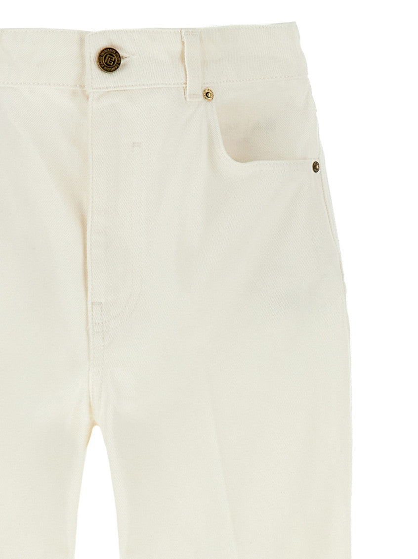 White Embroidery jeans 3