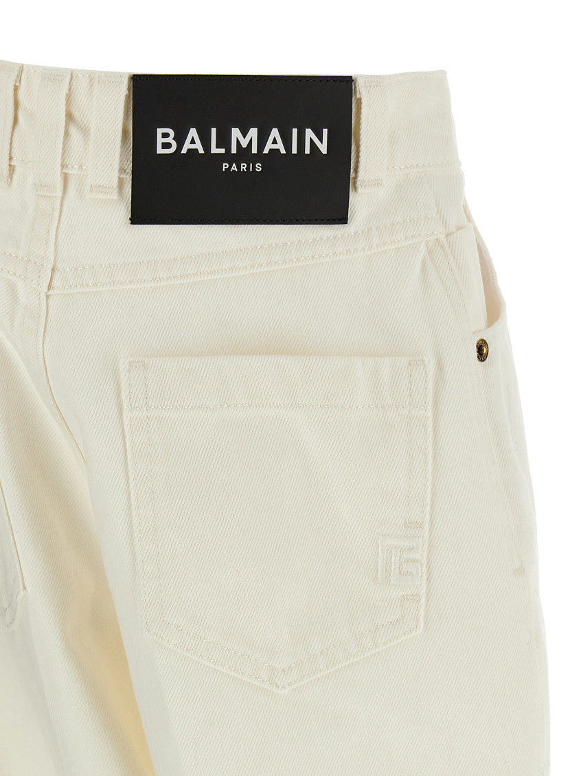 White Embroidery jeans 4