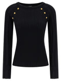 Black 3 buttons sweater 1