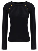 Black 3 buttons sweater 1