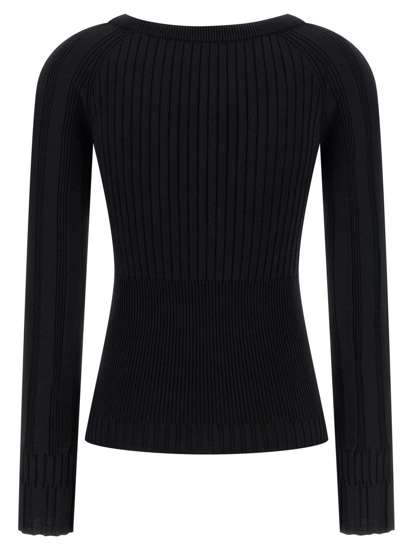 Black 3 buttons sweater 2