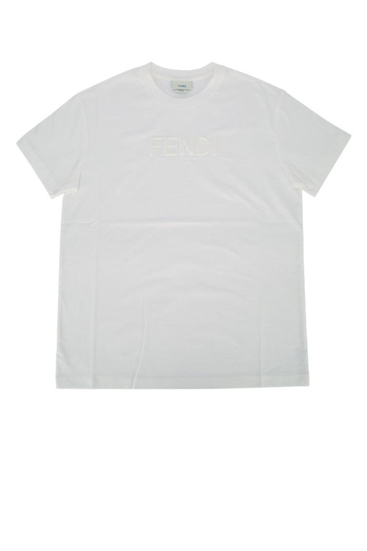 Kids White Crew Neck T-Shirt 1