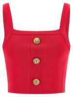 Fuchsia Top 3 buttons 1