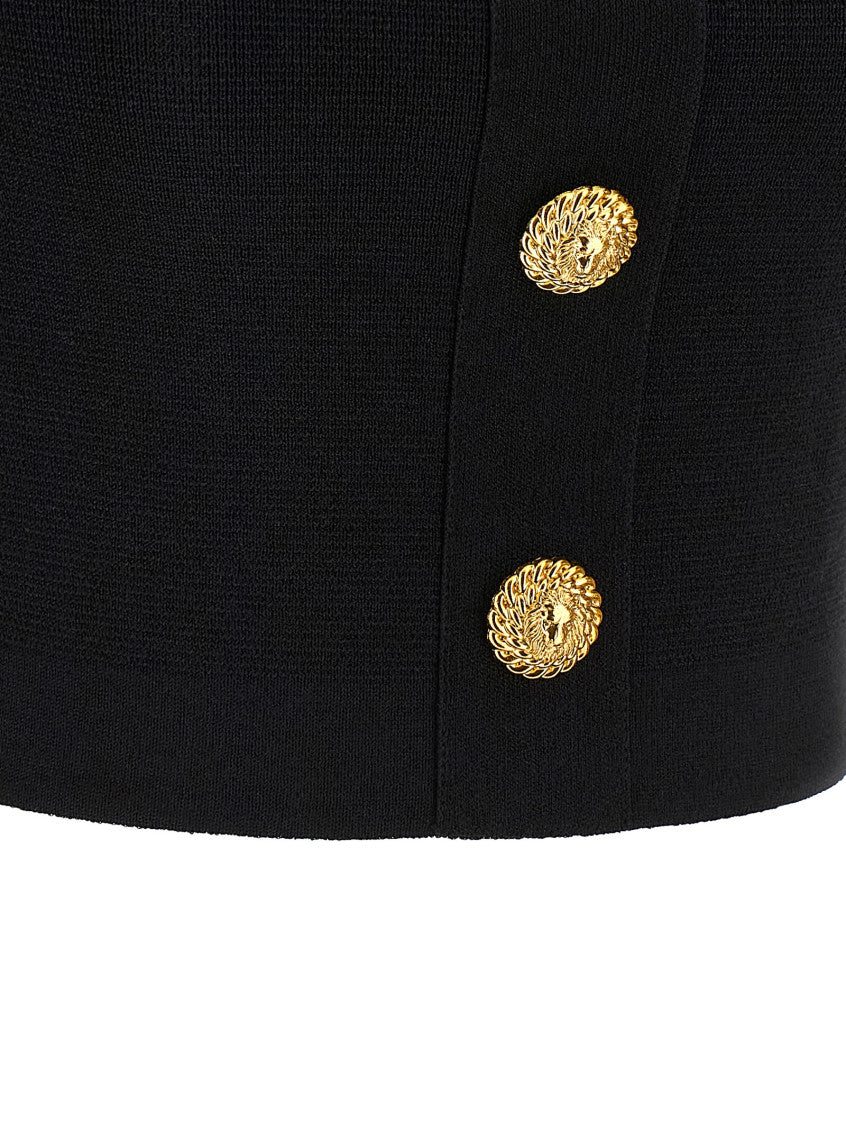 Black Top 3 buttons 4