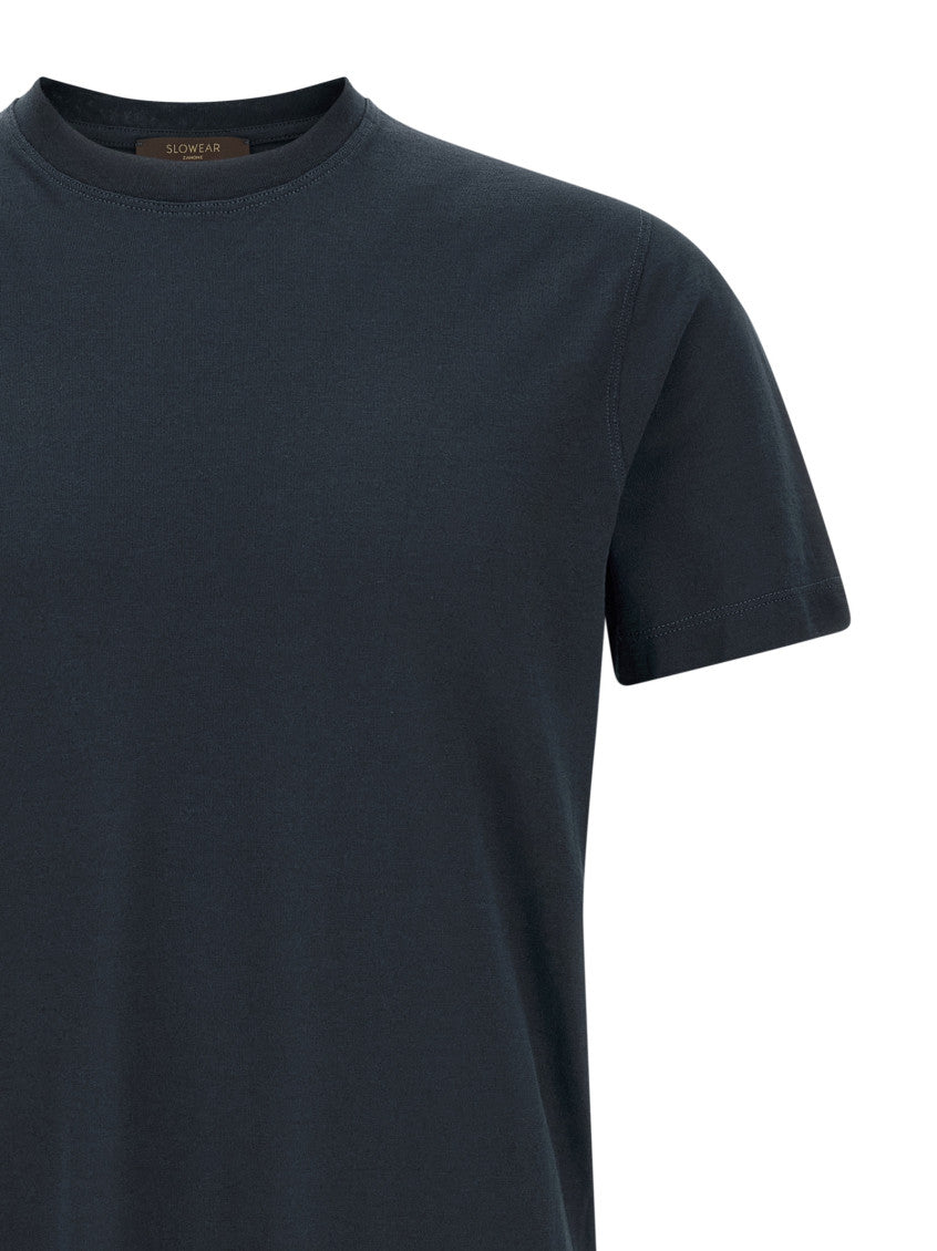 Blue Cotton T-shirt 3
