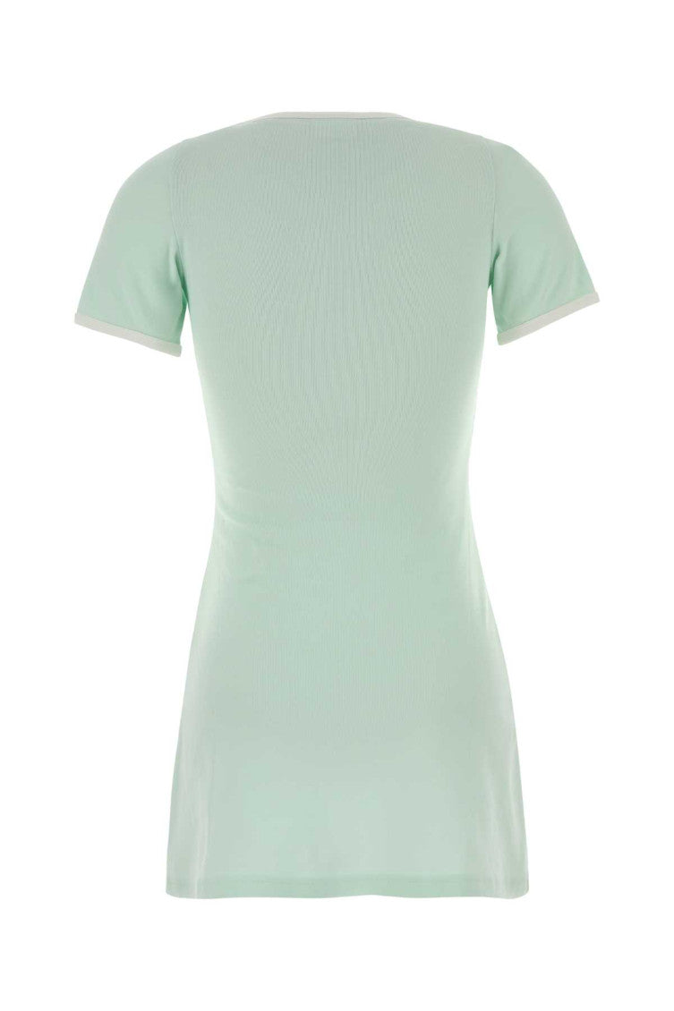 Mint Green Square Neck Mini Dress 2