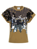 Brown Sequin T-shirt 1