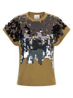 Brown Sequin T-shirt 1