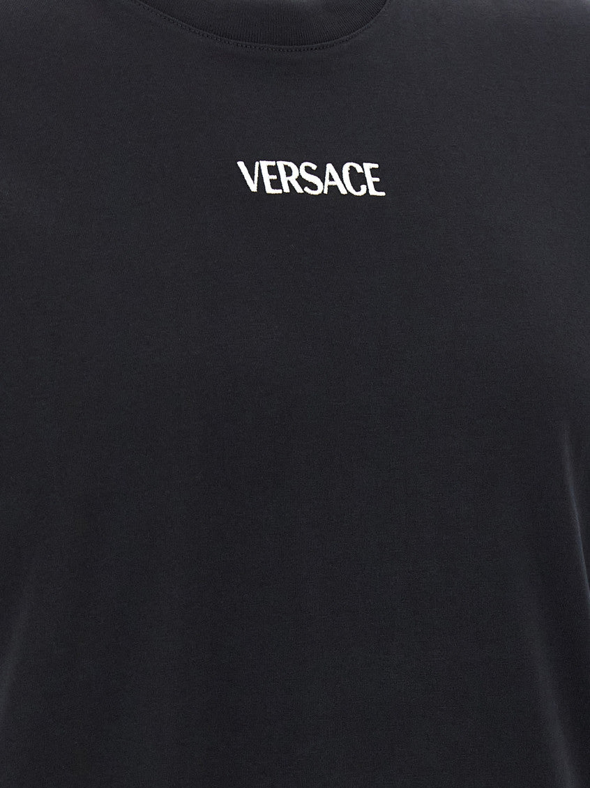 Black 'Versace Logo' T-shirt 4