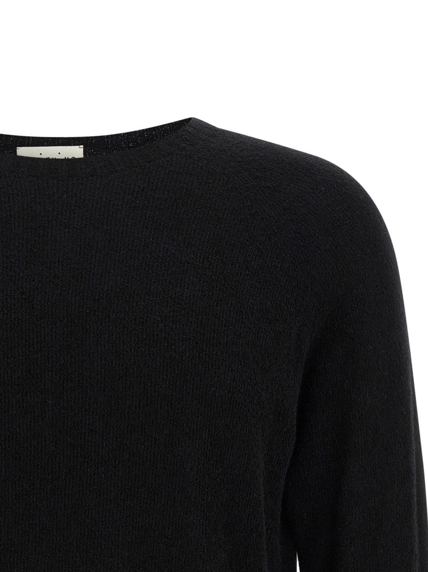 Black Spongy effect sweater 3