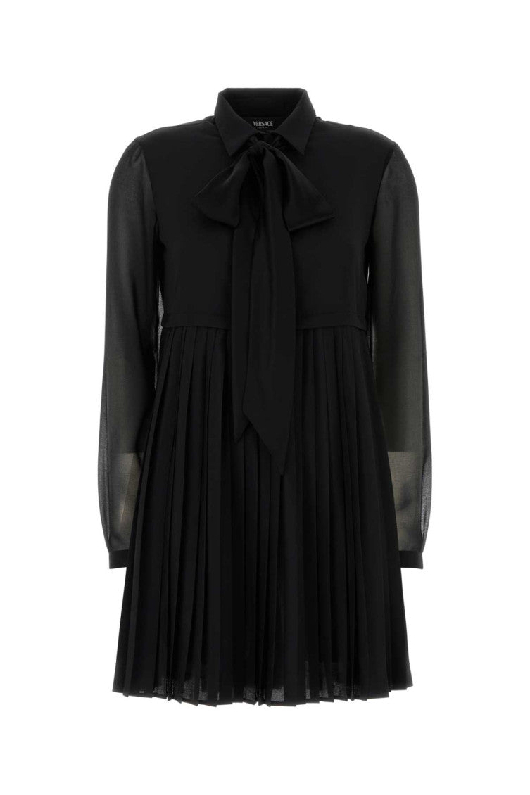 Black Crepe Mini Dress 1