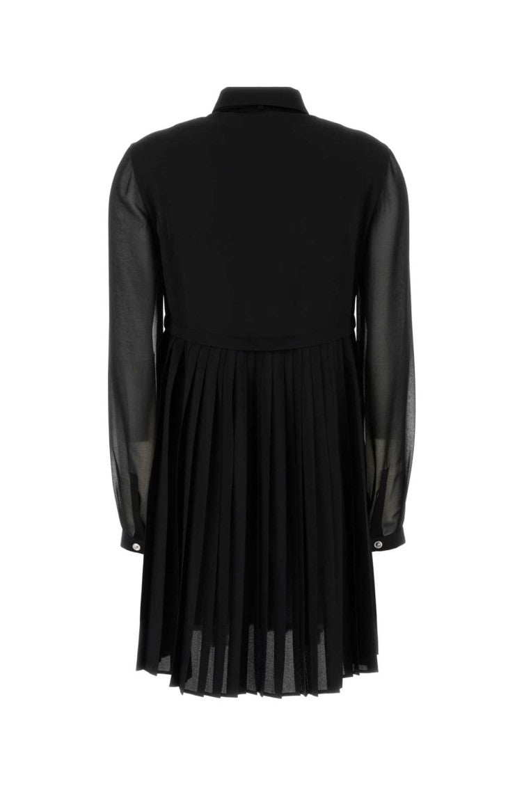Black Crepe Mini Dress 2