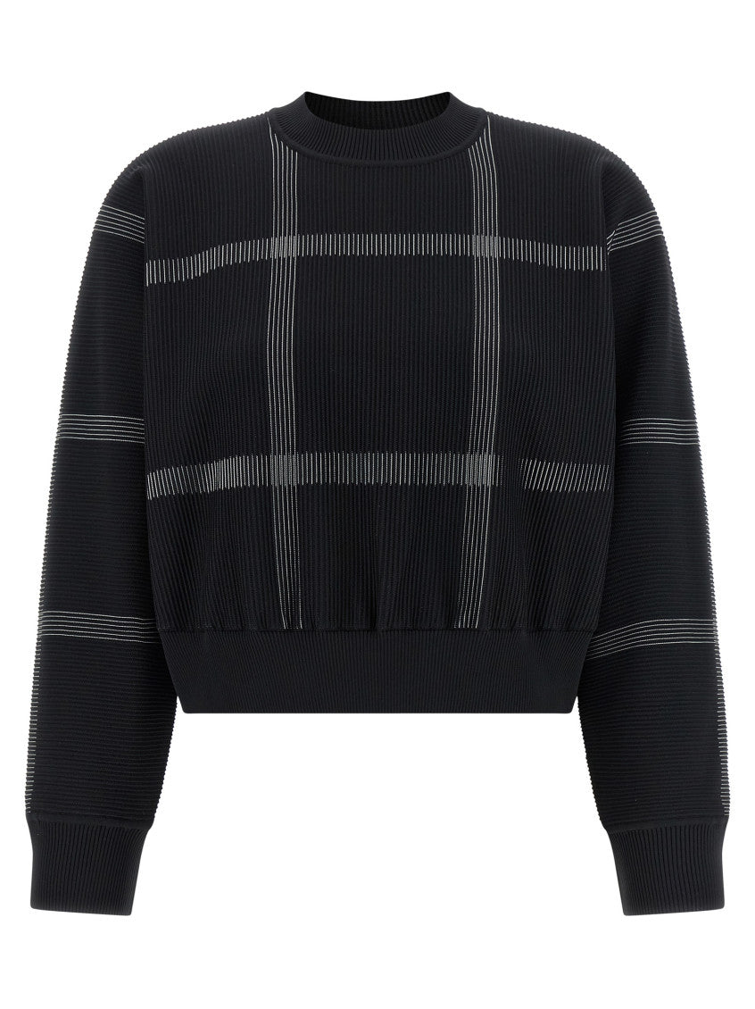 Black 'Crossing Knit' Sweater 1