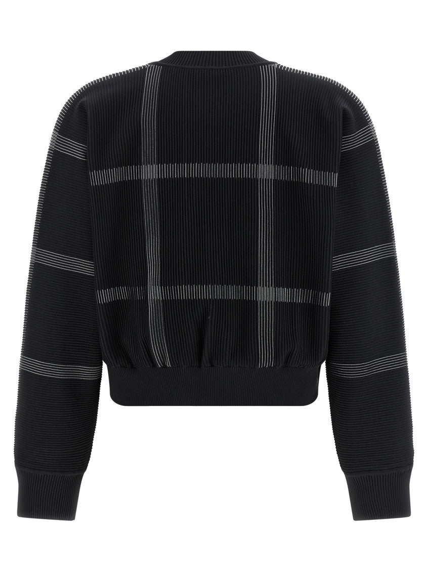 Black 'Crossing Knit' Sweater 2