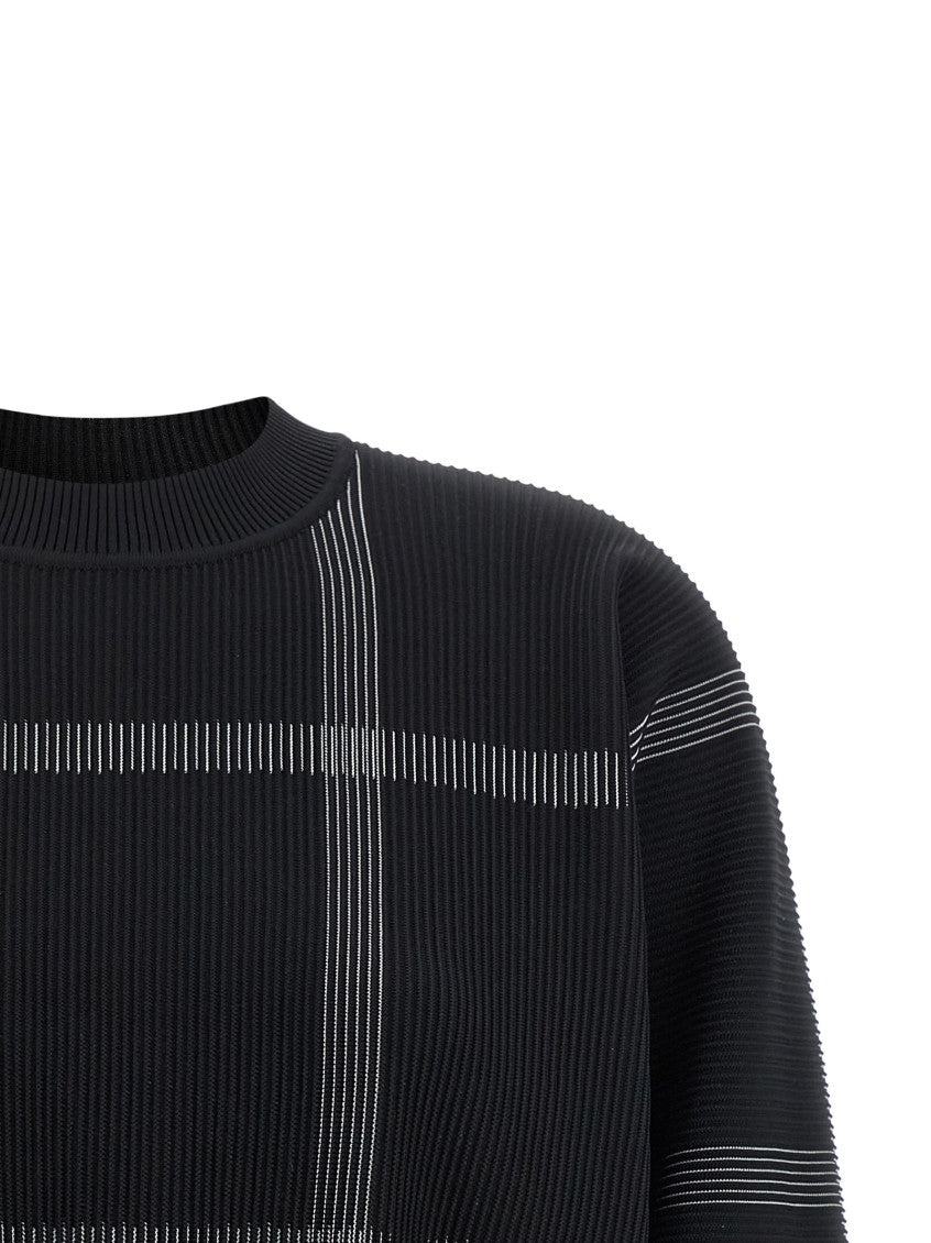 Black 'Crossing Knit' Sweater 4