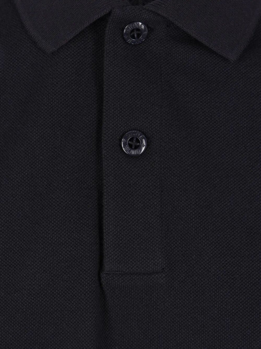 Navy Blue Logo Patch Polo 3