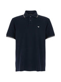 Navy Blue Embroidered Logo Polo 1