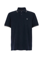 Navy Blue Embroidered Logo Polo 1