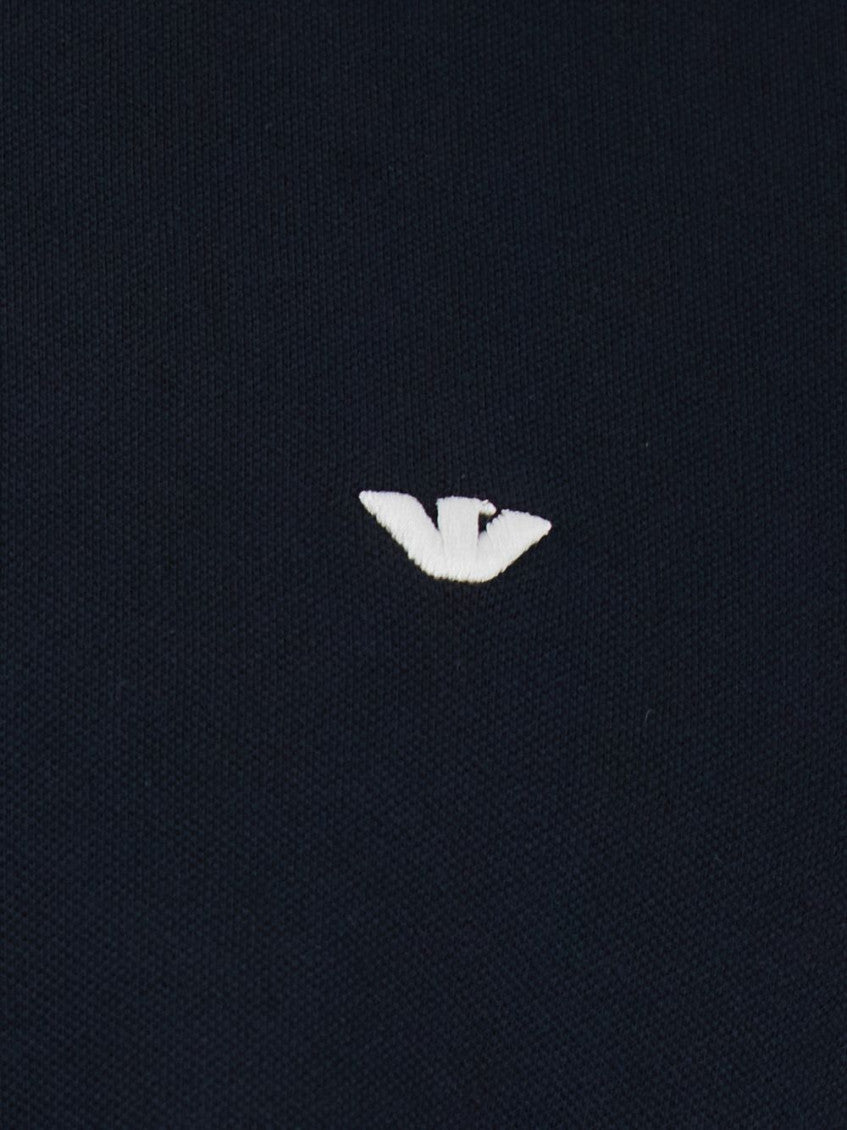 Navy Blue Embroidered Logo Polo 2