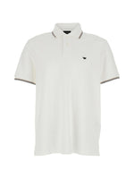 White  Embroidered Logo Polo 1