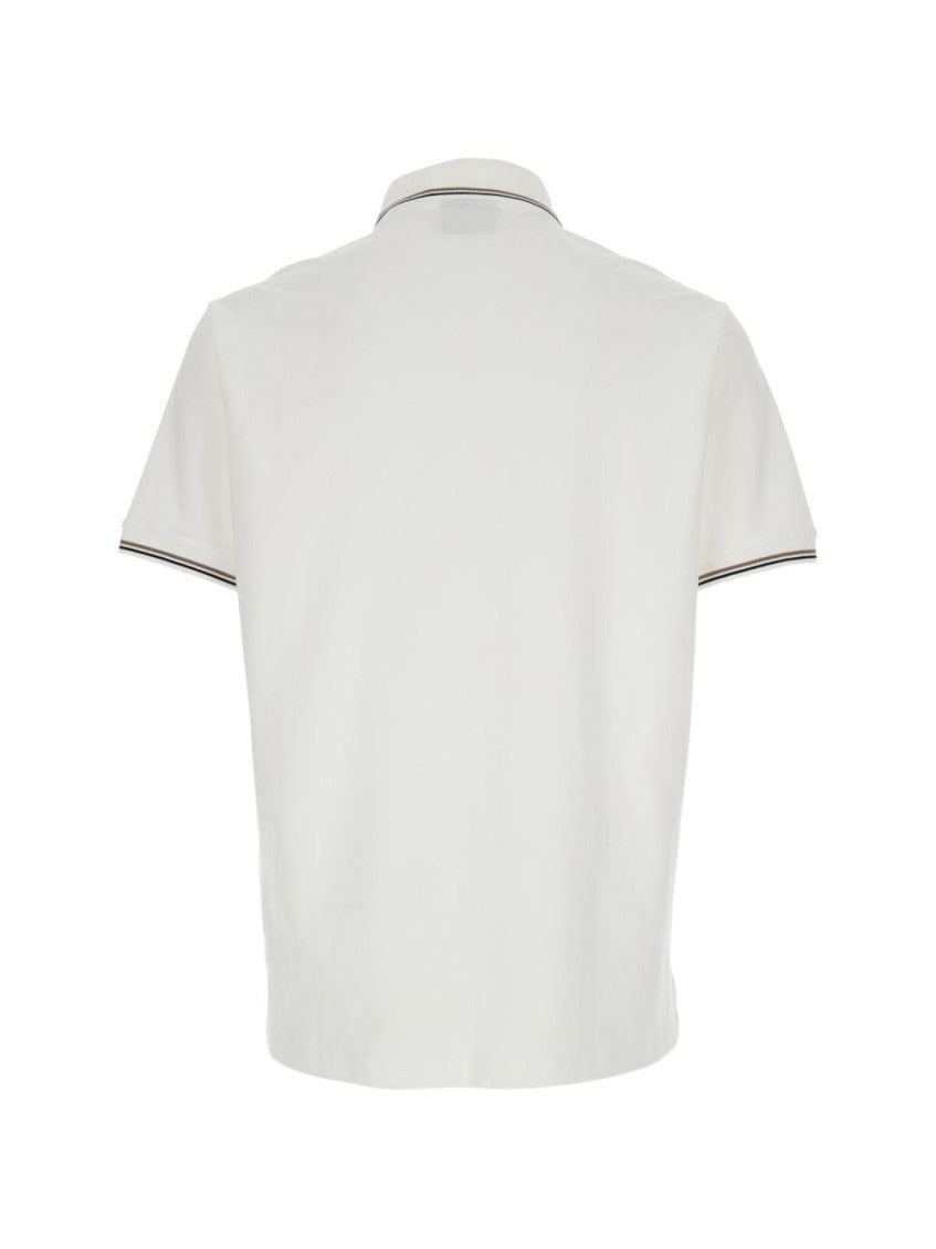 White  Embroidered Logo Polo 3