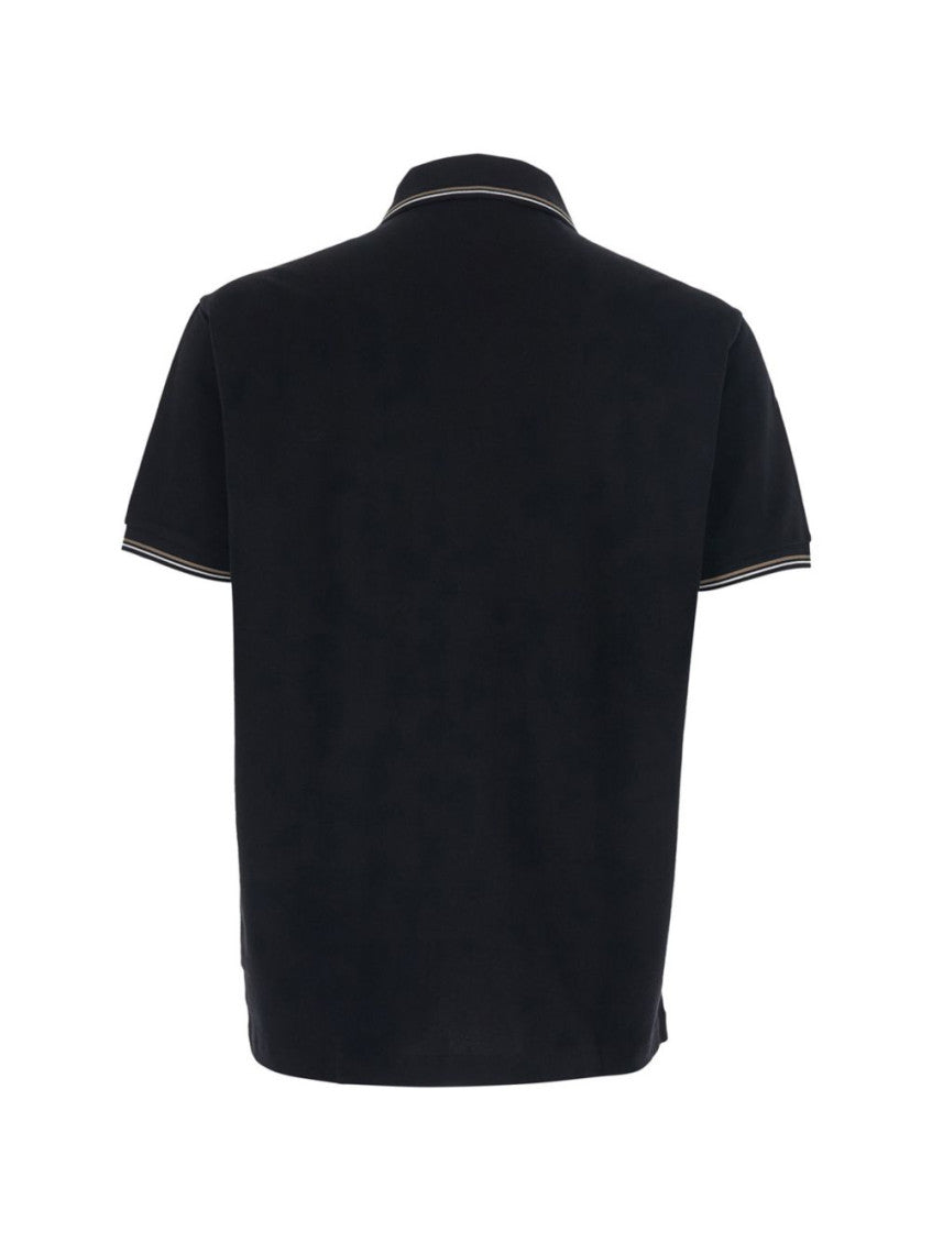 Black Embroidered Logo Polo 3