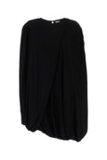 Black Round Neck Mini Dress 1