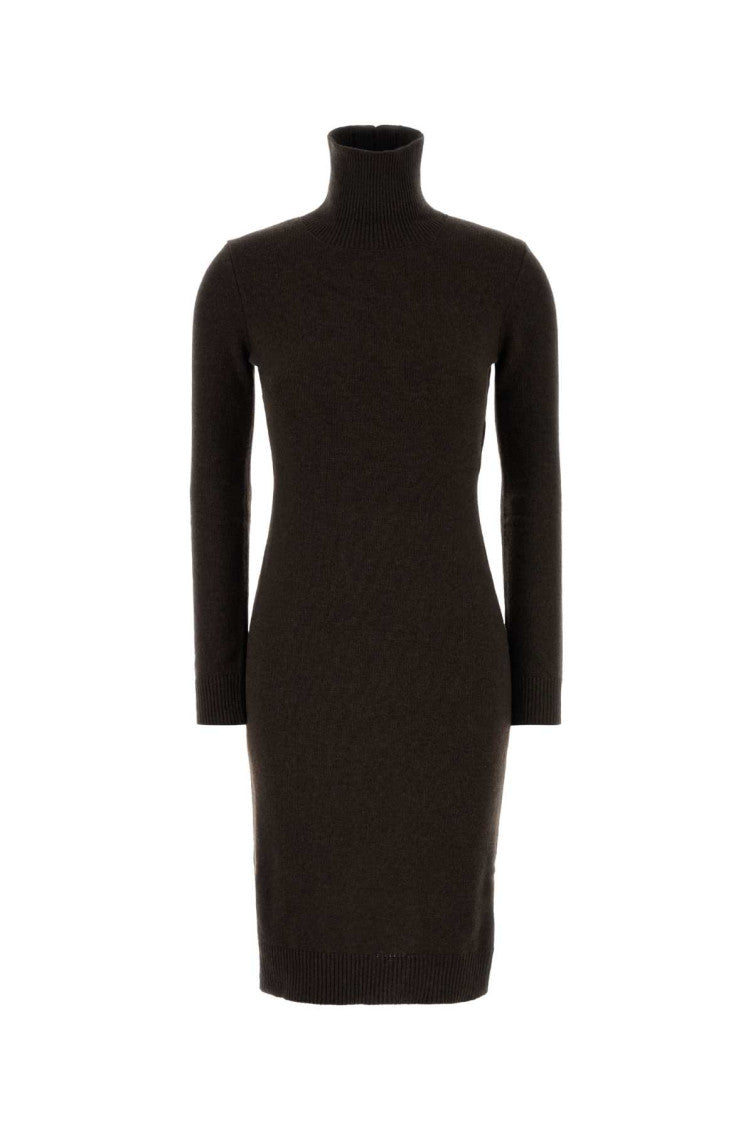 Dark Brown Turtle Neck Dress 1