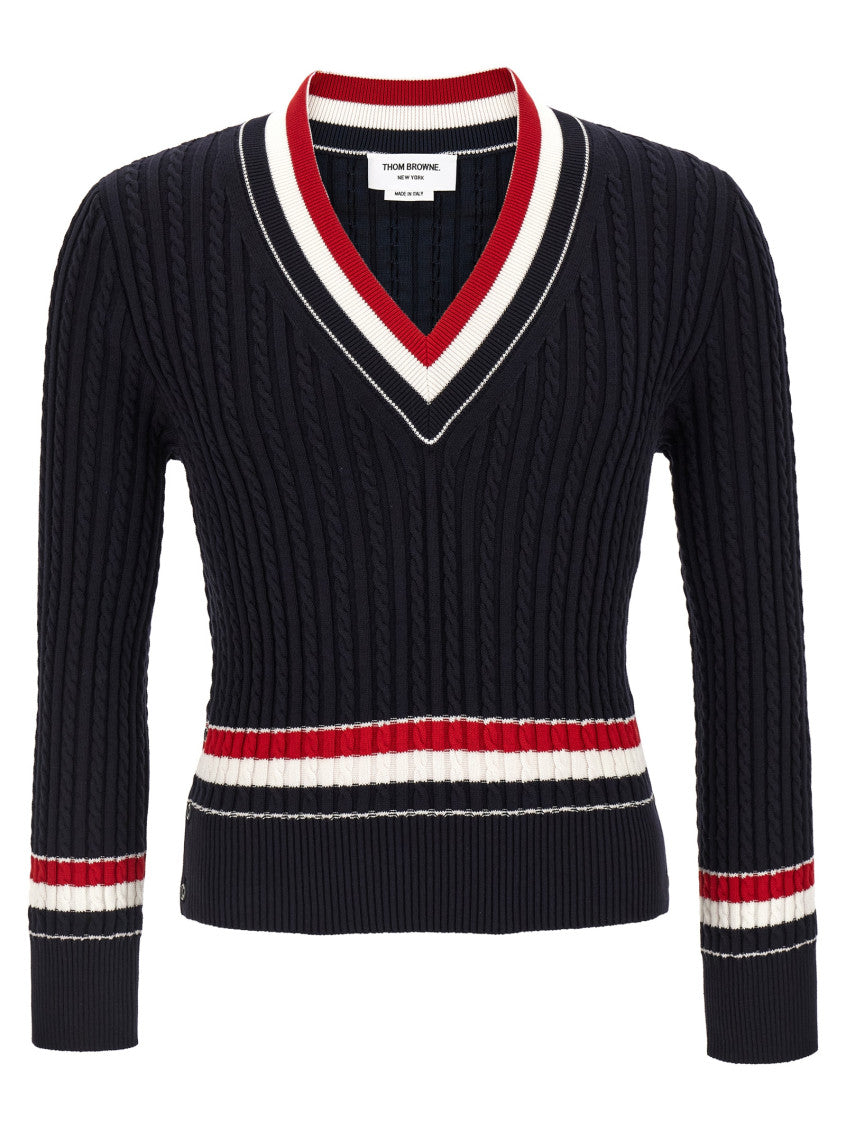 Blue RWB Intarsia Sweater 1