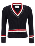 Blue RWB Intarsia Sweater 1