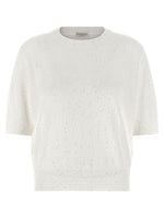 White Sequin Sweater 1
