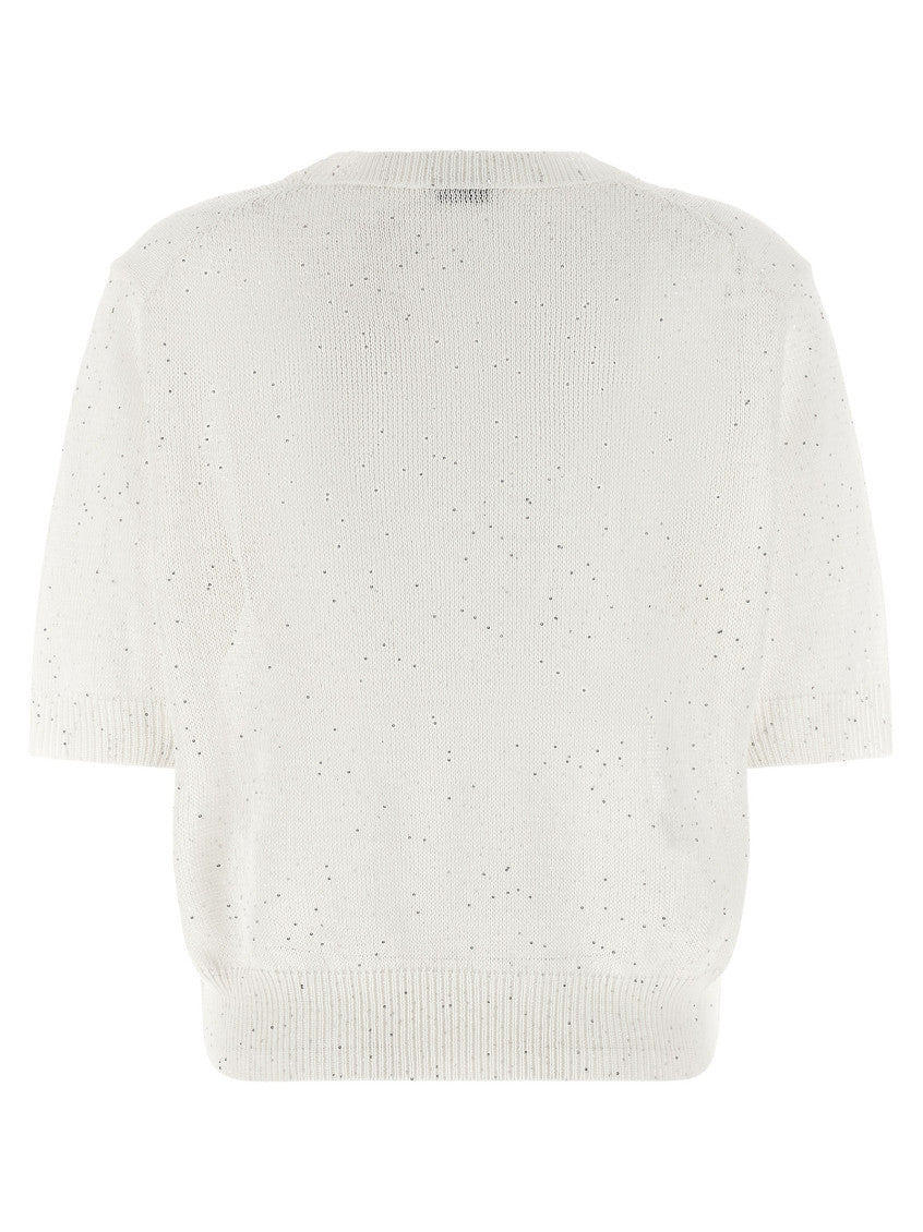 White Sequin Sweater 2